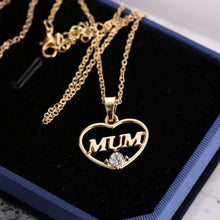 MFNFYH Romantic Love Heart Pendant Necklace for Mom Birthday Gift 2017 Fash