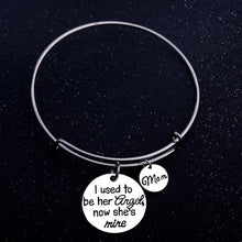 Mom Bangle I Used To Be Her Angel Now She's Mind Pendant Charm Bracelet Fam