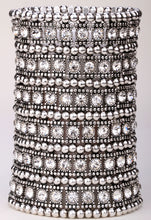 Multilayer stretch cuff bracelet women crystal wedding bridal fashion jewel