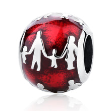 NEW Authentic 925 Sterling Silver Bead Love Heart Mom Home Family Forever C
