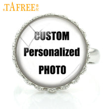 TAFREE Personalized Ring Photo Of Your Lover Baby,Mama,Papa,Mom,Dad,Girl Fr