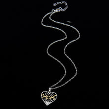 2017 HOT Mother 's Day gift crystal heart shaped Mom necklace Pretty peach