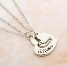1 Set Love Between Mother And Daughter Heart Shaped Love Heart Pendant Neck