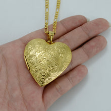 Anniyo Big Heart Pendant Necklaces Gold Color Love Jewelry Romantic Gifts,B