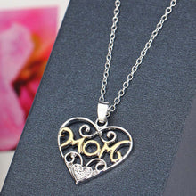 2017 hot sale fashion necklaces for mother  MoM heart shape pendent  neckla