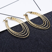 Tear Drop Shaped Stainless Steel Earrings Women,Big Round Gold Women Weddin