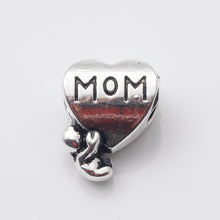 Yabel High Quality Heart Beads For Jewelry Making Silver Alloy Accessories