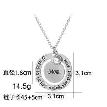 Bespmosp I Used To Be Her Angel Now She Is Mine Mom Crystal Pendant Necklac