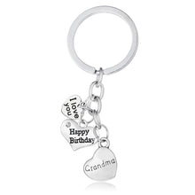 Family Dad Mom Sister Brother Grandma Grandpa Key Chain Ring Keyrings Keych