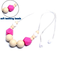 1pcs Silicone teething necklace safty baby mom jewelry Food grade Silicone