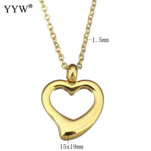 YYW Women Men Lover Mom Hollow Charm Wedding Gold color Stainless Steel Jew
