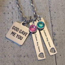 Elegant Birthstone Necklace Personality Bar Pendant Necklaces Best Gift Jew