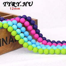 200pc 3 Sizes Round Beads 9mm 12mm 15mm Silicone Teething Beads Mix & Match