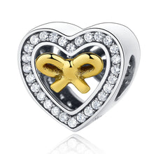Real 925 Sterling Silver Love You BEST MOM Heart of Love Charms Bead Fit Or