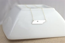 I heart Tennessee Necklace   Tennessee Pendant   State charm Cute Simple pe