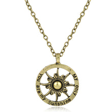 MQCHUN 2017 You Are My Sunshine My Only Sunshine Charm Pendant Necklace Fas