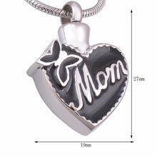 Eternally Loved Mom In Heart Cremation Jewelry Ashes Urn Locket Keepsake Ne