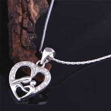 2016 Mothers Day Gifts for Mom Heart Pendants Zirconium Female Pendant Susp