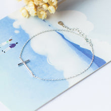 Fine Love Faith 925 Sterling Silver Cross Charm Bracelet | Christian Sterli