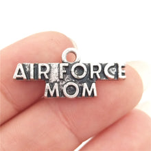 BULK 30pcs Zinc Alloy Metal Letters Air Force Mom Charms Antique Silver Ton