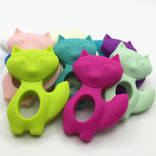 NEW 5pcs/lot Silicone Teething Fox Pendant Jewelry Pendant   Organic BPA Fr