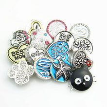New design15pcs different style Snap Button for mixed mom style snap jewelr