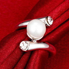2017 imitate pearl style mother's day ring classic love mom fancy fashion r