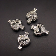 10pcs Bright Silver Best Mom Heart Design Jewelry Making Supplies Alloy Bea