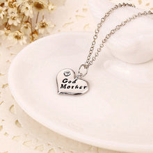 5 PCS Love Heart Pendant Rhinestone Godmother Necklace Jewelry Mothers Day