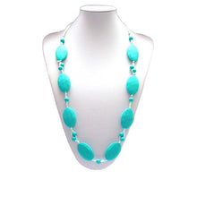 BPA Free Food Grade Silicone Teething Necklace Soft Beads for Chew Baby Tod
