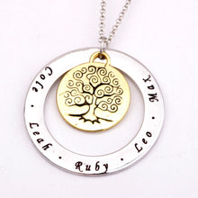 Family Tree Necklace Personalized Names Best Gift on Mother's Day for Mom C