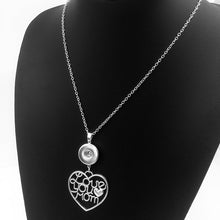 wholesale love MOM  snap button jewelr pendant Necklace  NX6332  (fit 18mm