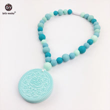 Let's Make Silicone Biscuits Pandent Necklace Chewable Beads BPA Free Can C