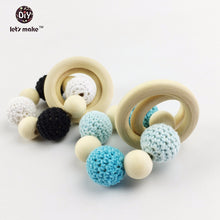 Let's Make Wooden Teething Bracelets Set(4pc)Montessori Toddler Toys Mom Nu