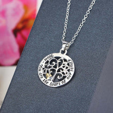Round Hollow Tree Pendant Necklace The Gift to Mom 2017 new Hot sale letter