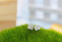 Oly2u 10PCS  S082 New 2016 Tiny Square Stud Earrings for Women Simple Earri