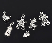 30PCs Baby Figure Series Pendant Cute Charms For Jewelry Love Gift For Moms