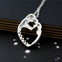 AZIZ BEKKAOUI 100% Real Pure Sterling Silver Pendant Mother kiss Child Pend