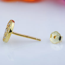 GAGAFEEL 925 Sterling Silver Stud Pending  Earrings For Women Round Gold No