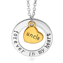 Dropshipping Hot Sale Dad Mom Sister Forever in my heart Letters Pendant Go