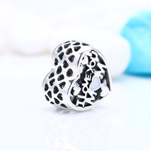 Mother Day 925 Sterling Silver I Love You Mom Enamel Charms Fit Pandora Bra