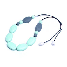 MSH.SUN Baby Silicone teeth beads necklace Food grade Light Green beads nec