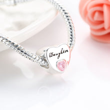 GAGAFEEL Clear Crystal Mother Daughter Beads Fit Pandora Bracelet Necklace