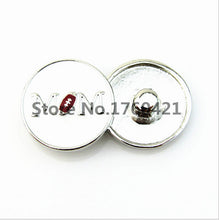 2017 Newest 18mm MOM football snap button bracelet white enamel Fashion sna