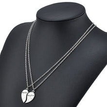 12 Sets New and fashion 2 Pcs/Set Silver Mom Mother & Daughter Love Heart P