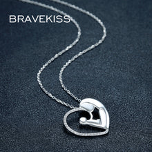 BRAVEKISS 925 Sterling Silver Pendant Chain Necklace Gift For Mother Mom He