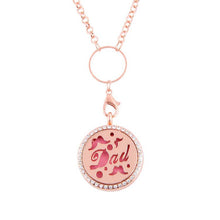 FUNIQUE Trendy Pendant Necklace Rose Gold Silver Tone Rhinestone Hollow Out