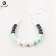 Let's Make Nursing Necklace Chewable Beads Nurse Charms Teether Necklace Fo