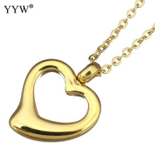 YYW Women Men Lover Mom Hollow Charm Wedding Gold color Stainless Steel Jew