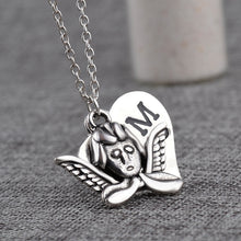 Mum Guardian Angel Necklaces Pendants Alloy Heart Love Charms Necklace moth